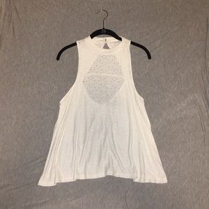 Open back flowy tank top